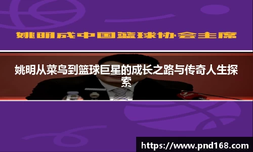 姚明从菜鸟到篮球巨星的成长之路与传奇人生探索